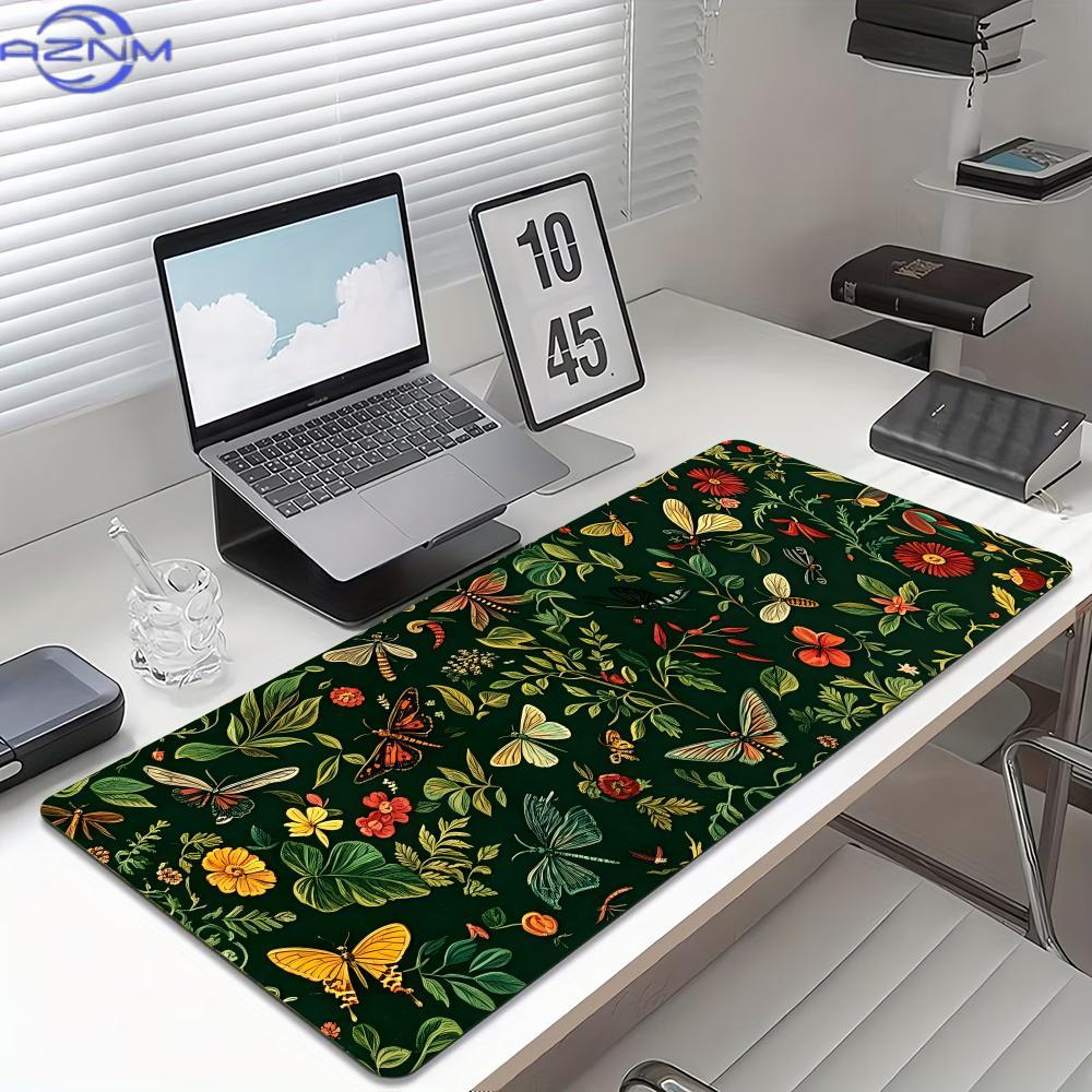 Desk Setup Vintage - Mouse Pad Grande Antiderrapante de Borracha