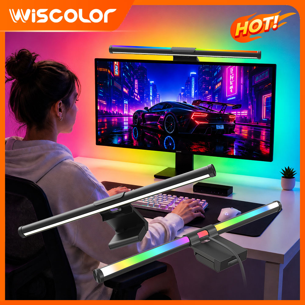 Desk Setup Office - Barra de Luz Wi-Fi para Monitor,