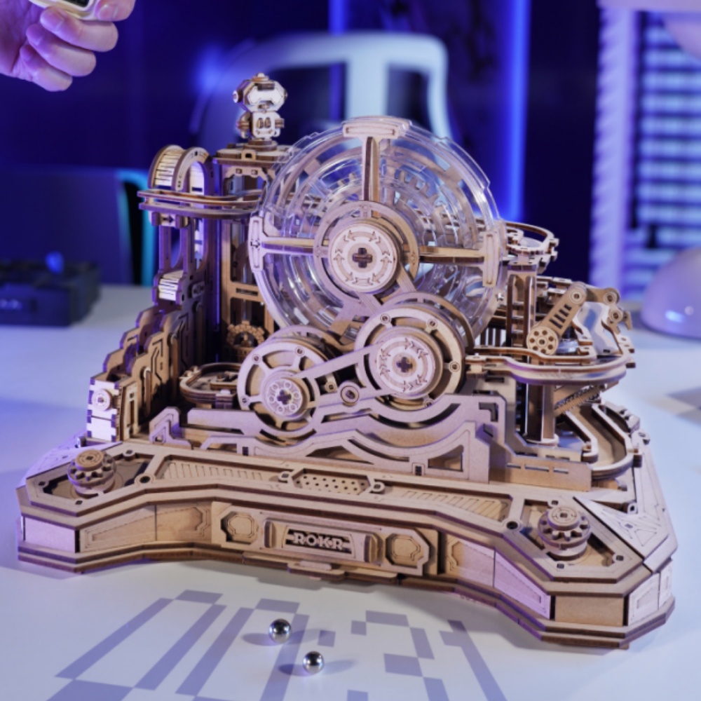 Desk Setup Gear - Robotime Rokr Pinball Modelo Gear Ball