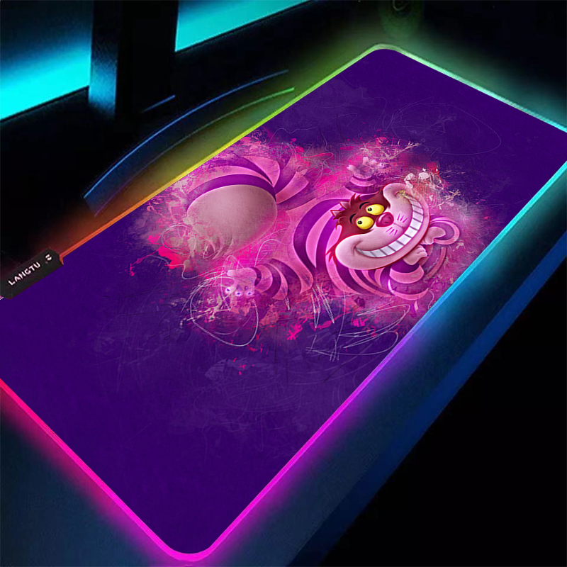 Desk Setup Computer - Grande mouse pad rgb a-aletas no