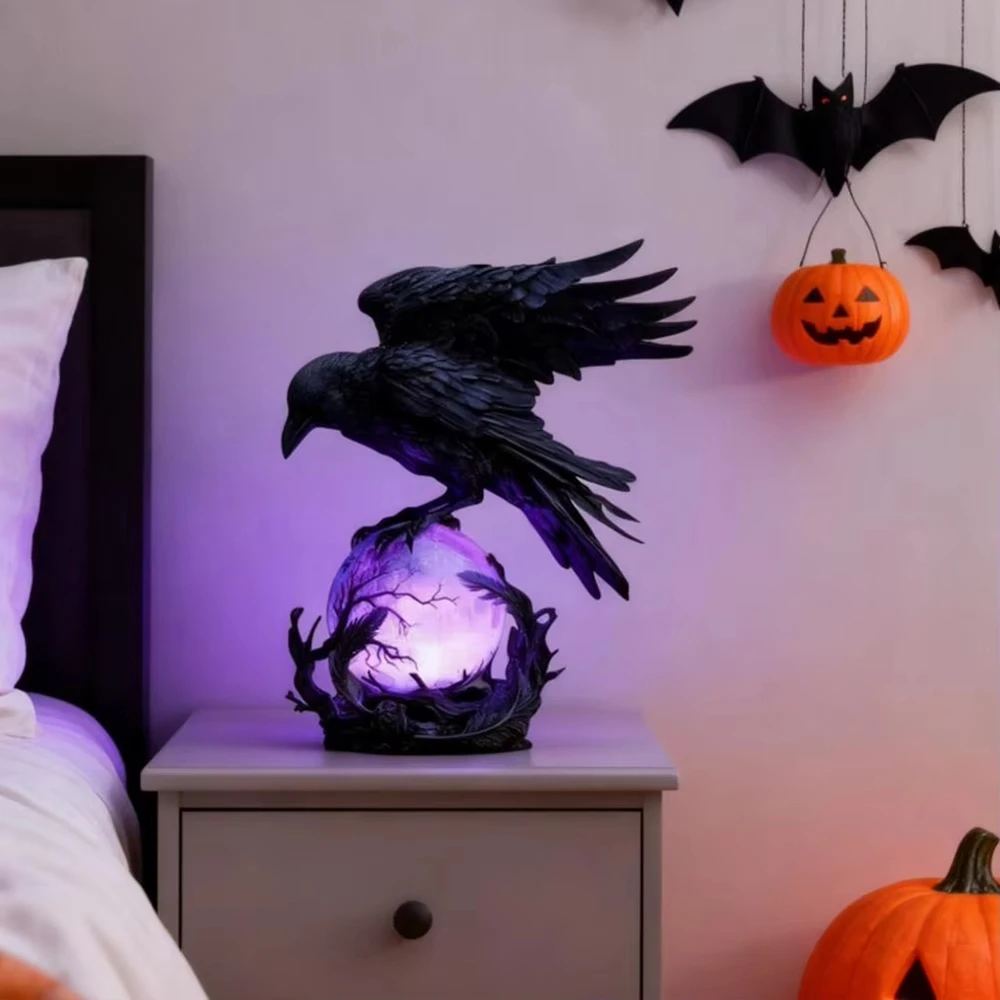 Lâmpada LED de corvo gótico es - Desk Setup Dark avaliação e preço