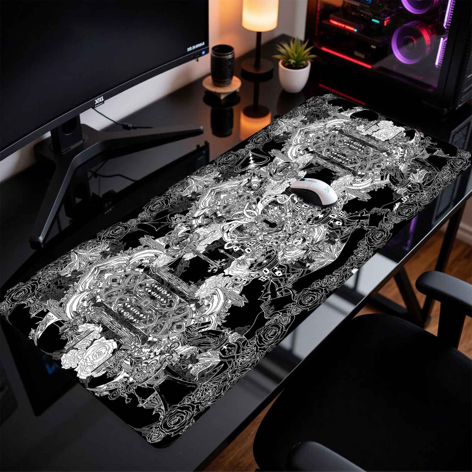 Mouse Pad Extra Grande Divine  - Desk Setup Dark avaliação e preço