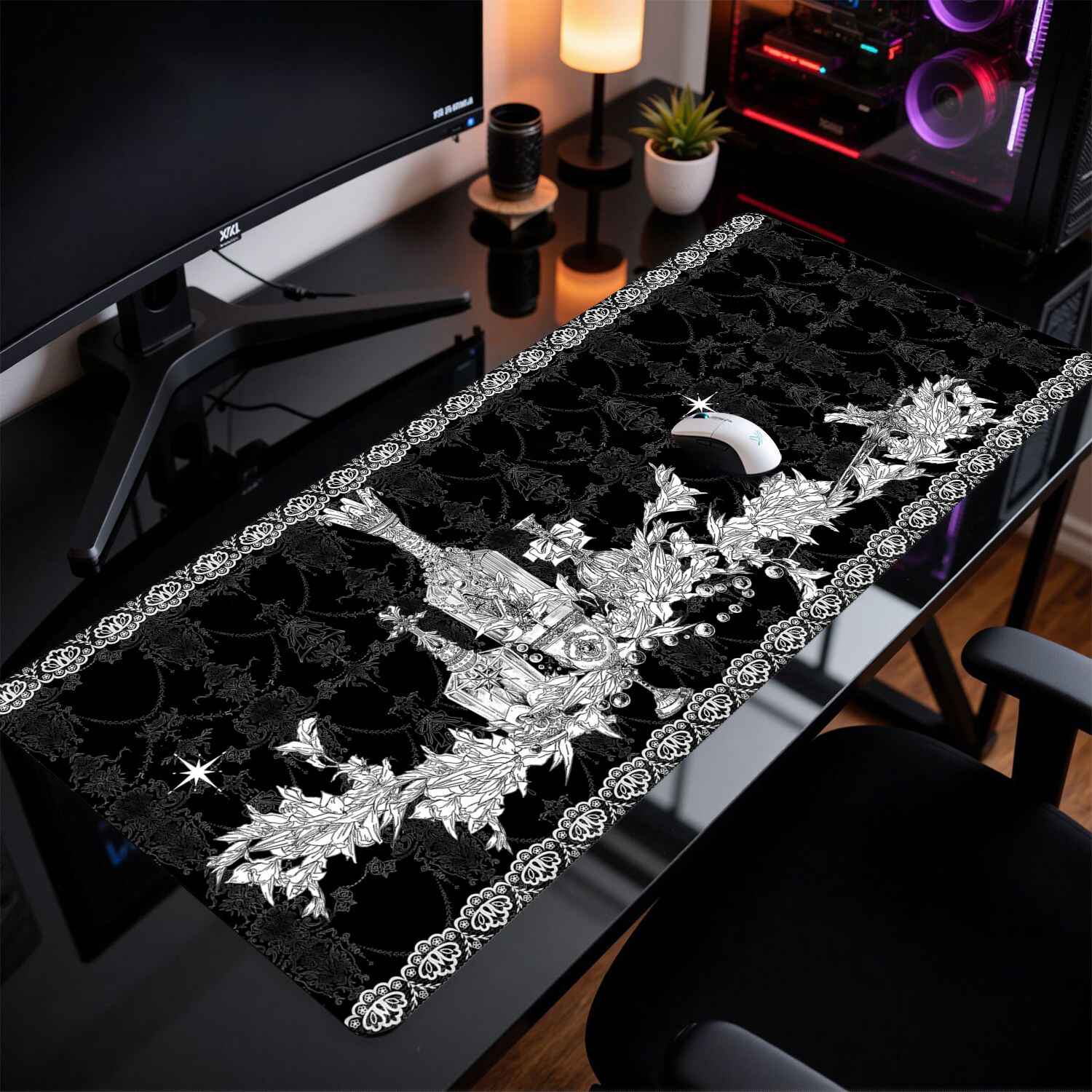 Mouse Pad Extra Grande Divine  - Desk Setup Dark avaliação e preço