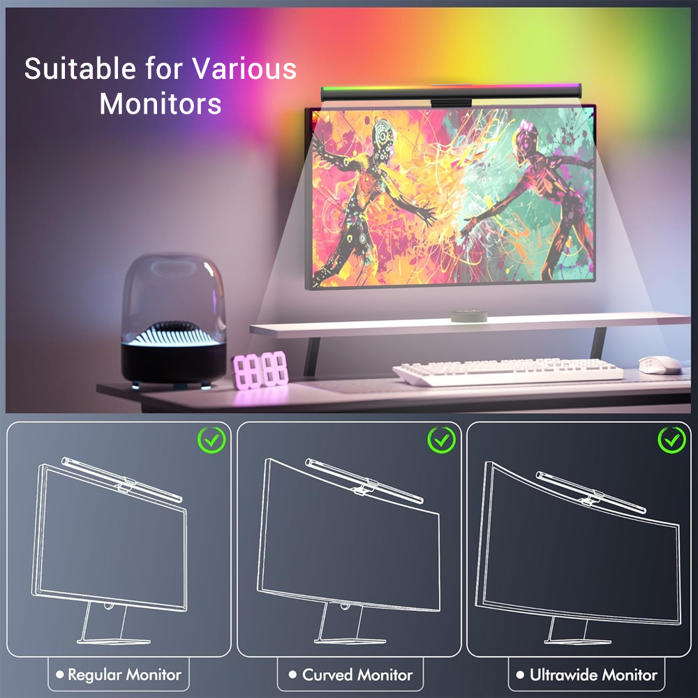 Barra de Luz Wi-Fi para Monito - Desk Setup Office avaliação e preço