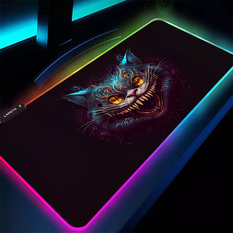 Grande mouse pad rgb a-aletas  - Desk Setup Computer avaliação e preço